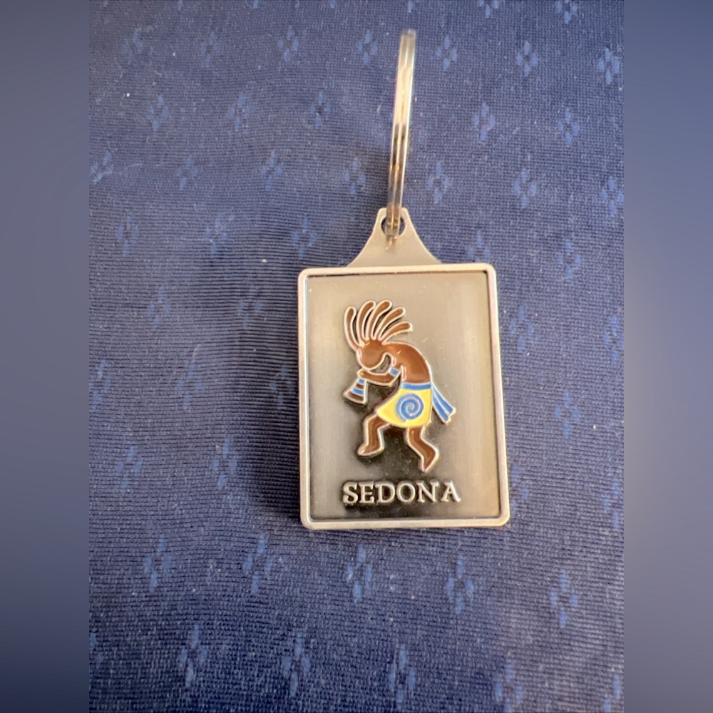 Sedona Key Ring With Facts On Back Of Keychain